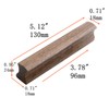 Tsnamay 4Pcs Drawer 5.12"/130mm Solid Pulls Walnut Kitchen Wardrobe Cabinet