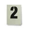 Dovetails Vintage Big Number 2 Stencil 120 mm Tall Large