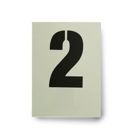 Dovetails Vintage Big Number 2 Stencil 120 mm Tall Large Number Two Stencil