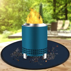 18.5in Fire Pit Mat Compatible with Solo Stove Mesa and Mesa XL Accessories, Fireproof Mat Compatible with Solo Stove Mesa, 3-Layer Fire Pit Mats for Under Fire Pit and Grill to Protect Table - Blue
