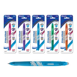 BAZIC Frizz Fashion Color Erasable Gel Retractable Pen with Grip