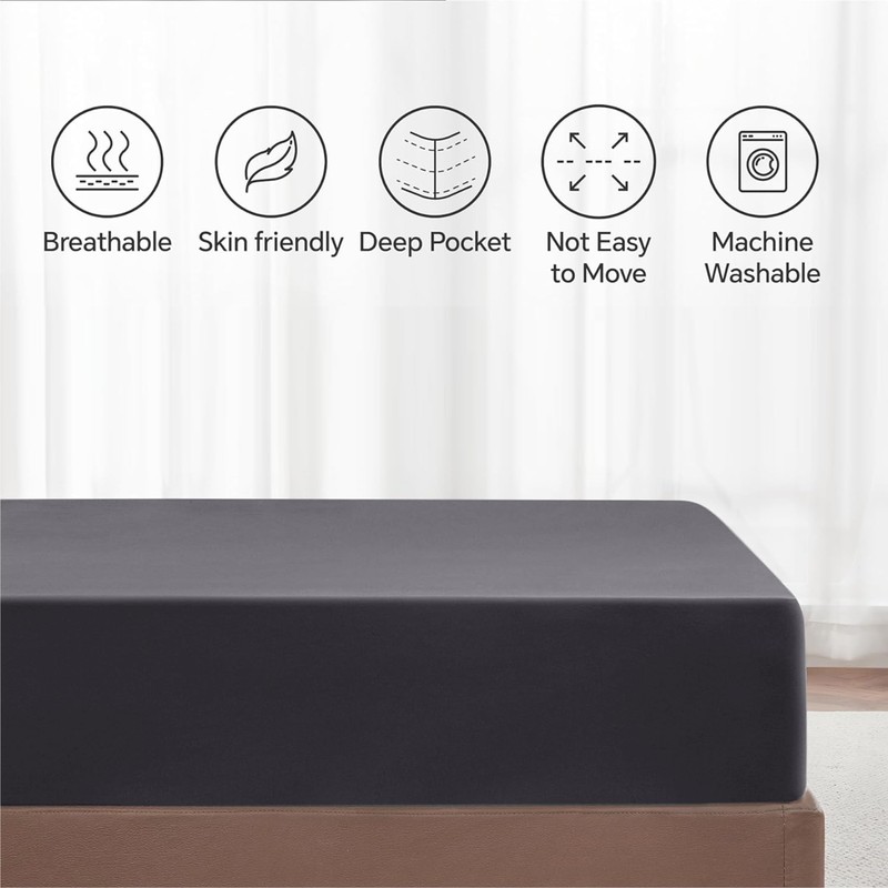 My Home Store Fitted Sheet 100% Egyptian Cotton 300TC Hotel