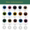 ARTCXC 90Pcs 15mm &16mm 3Styles Plastic Safety Eyes Glitter Eyes