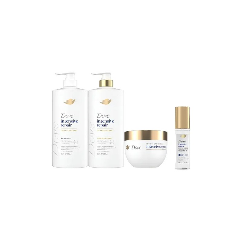 Kit Completo Dove Intense Repair Serum+mascarilla+shampoo+ac