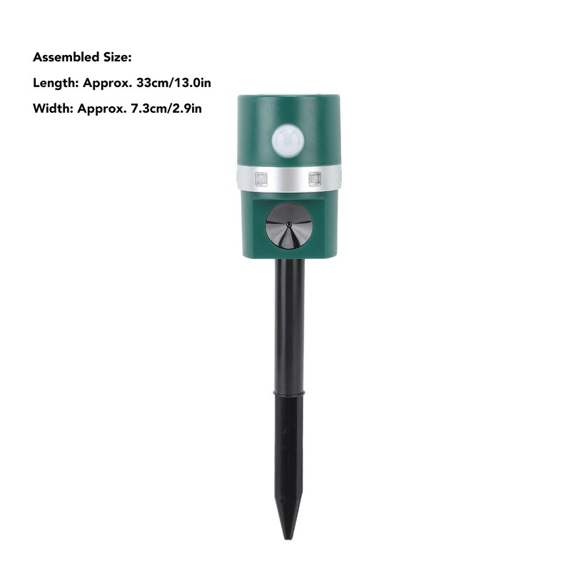 Ultrasonic Solar Animal Repeller Professional LED Solar Powered Bird Repeller