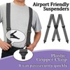 Suspenders for Men Heavy Duty Work Airport Friendly 4cm Wide