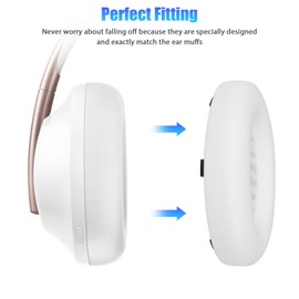 Replacement Ear Pad Cushions for Bose 700 N700 Over Ear Headphones (White)