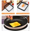 Square Egg Ring for Frying Egg, 2 Pcs 4 Inch