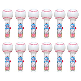 Pop Ups! Baseball Lollipop Holder - 12 Lollipops with Cases - Individually Wrapped Candy Party Favors - Baseball Candy - Bulk Set of 12