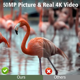 VanBangTec Wildlife Camera, 50MP 4K Trail Camera with Night Vision 0.2s Motion Activated Waterproof, Gardens Camera with 32GB SD Card for Hunting Nature