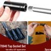 70940 Tap Socket Set, 5/8’’ 11/16’’ 3/4’’ Tap Sockets For