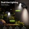 Solar Spotlights for Outdoor Lighting – Dimmable Dual-Use Waterproof Lawn