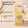 SAPHUS Rice Water Shampoo Bar & Argan Conditioner Bar Set
