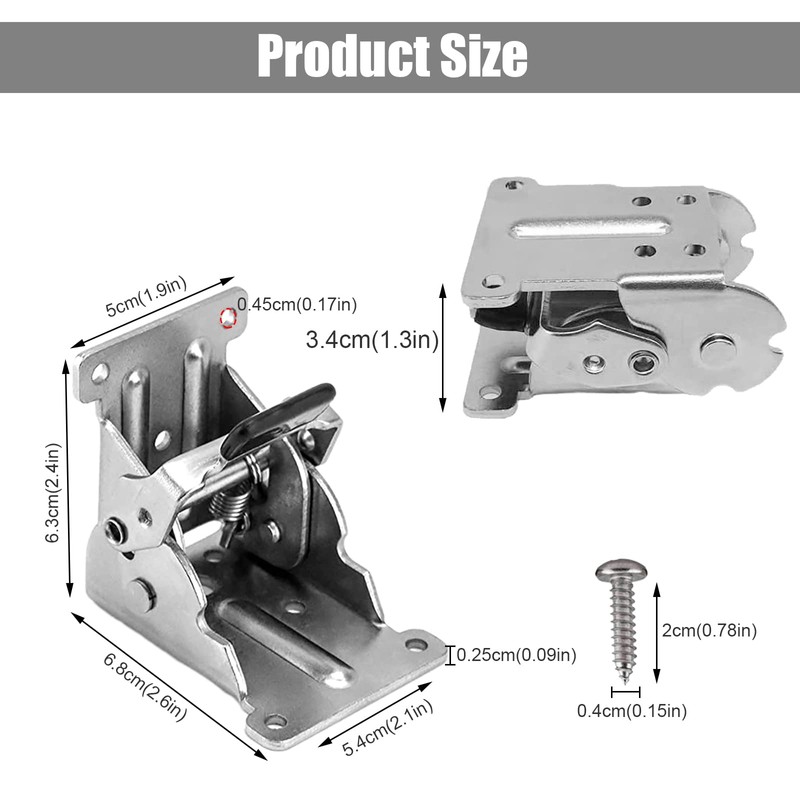Folding Hinge Pack of 2 Table Legs Folding Locking Table