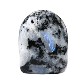 Large Rainbow Moonstone Crystal Standing Palm Stone - Rainbow Moonstone Palm Stones and Crystals, A++ Grade Gemstones and Crystals - Healing Crystals and Healing Stones Office Home Decor Gifts