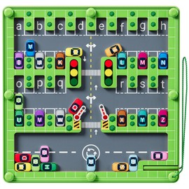 zhiwuzhu Magnetic Alphabet Maze,Montessori Toys,Alphabet Puzzle Toddler Toys for Ages 2-4,Sensory Toys Fine Motor Skills,Birthday Gifts for Kids