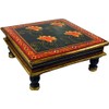 Guru-Shop Painted Small Table, Mini Table, Flower Bench - Water