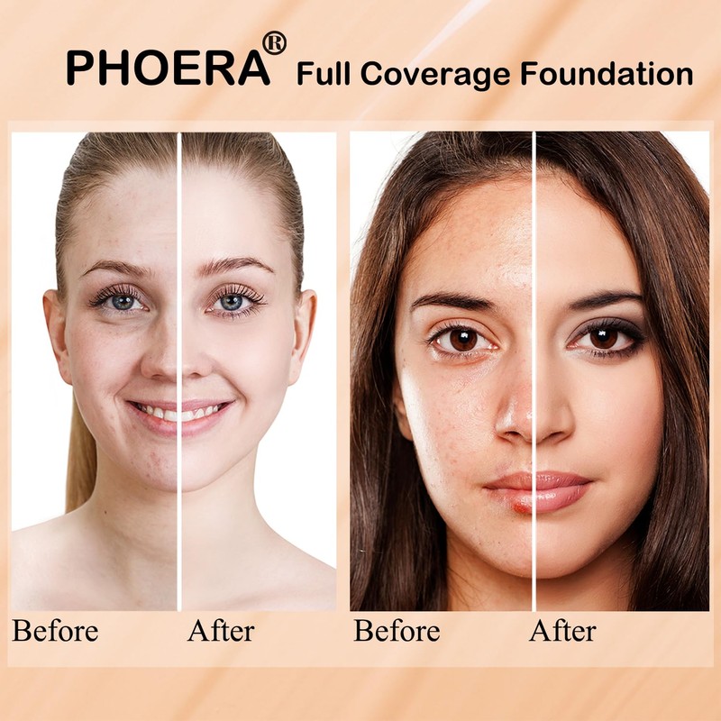 PHOERA Foundation, PHOERA Contour Palette, Farbtöne mit Highlighter, Bronzer und