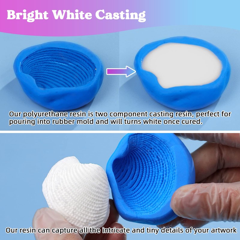 LET'S RESIN Polyurethane Resin, 60oz 2 Part Casting Resin, Fast