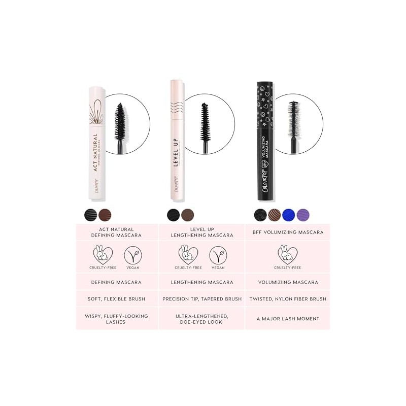 ColourPop Máscara Bff - Máscara Voluminizadora, Reafirmante Y Alargadora -