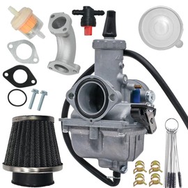 XingLi VM26 30mm Carburetor Compatible with PZ30 Apollo Taotao 150cc 160cc 200cc 250cc Hawk 250 Pit Dirt Bike with 45mm Air Filter Mainfold Intake Pipe Fits Go-Kart SunL JCL ATV Motorbike