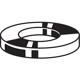 1-1/8" x 2-3/4" OD Zinc Plated Finish Low Carbon Steel Large OD Flat Washers, 5 pk.