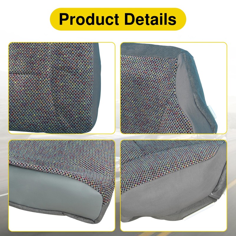 BABERGOU Fabric Cloth Driver Side Bottom Seat Cover Compatible with