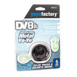 YoyoFactory DV888 Professional Metal Yo-Yo with Ball Bearing & Line (Ideal for Beginners, Modern Performance Yoyo, Fast Rotation Metal Ball Bearings, Line and Instructions Included).