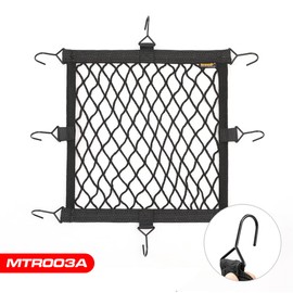 Rhinowalk Motorcycle Luggage Net Cargo Net Helmet Luggage Net with Adjustable Metal Hooks for Motorcycles and Bicycles