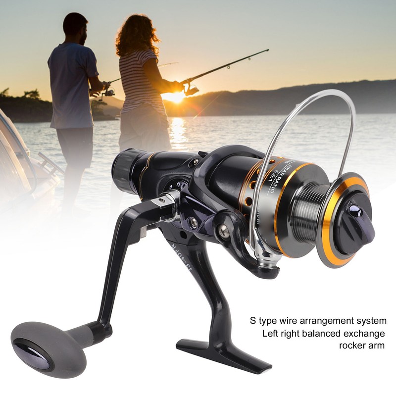 Dual Drag Spinning Reel Carp 7+1BB Fishing Wheel with Aluminium