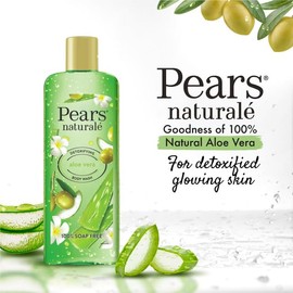 Pears Naturalé Body Wash For Detoxified Glowing Skin, Moisturising & Refreshing - Aloe Vera, Pack of 3 (3 x 250 ml)