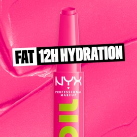 NYX PROFESSIONAL MAKEUP NYX PROFESSIONAL MAKEUP Fat Oil Slick Click, Lightweight, Buildable, Pigmented Vegan Lip Balm - Thriving