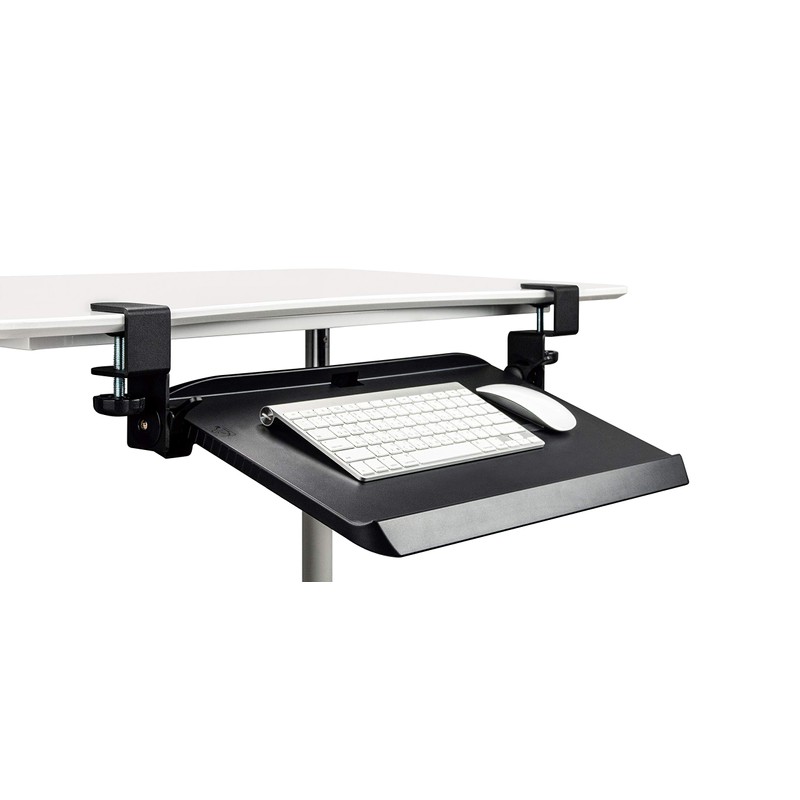 Mobotron Clamping Under-Desk Keyboard Tray with Ergonomic 3-Angle Adjustment