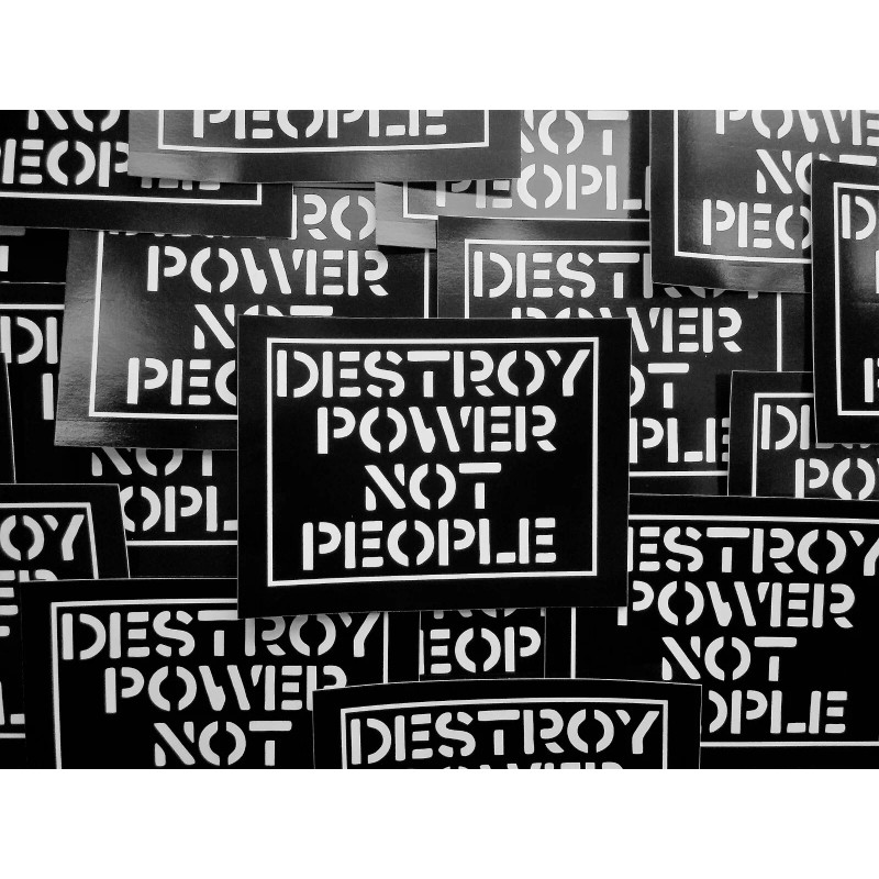 Unbranded Lot of 5 4x3" Crass Anarchy Stickers Anti government