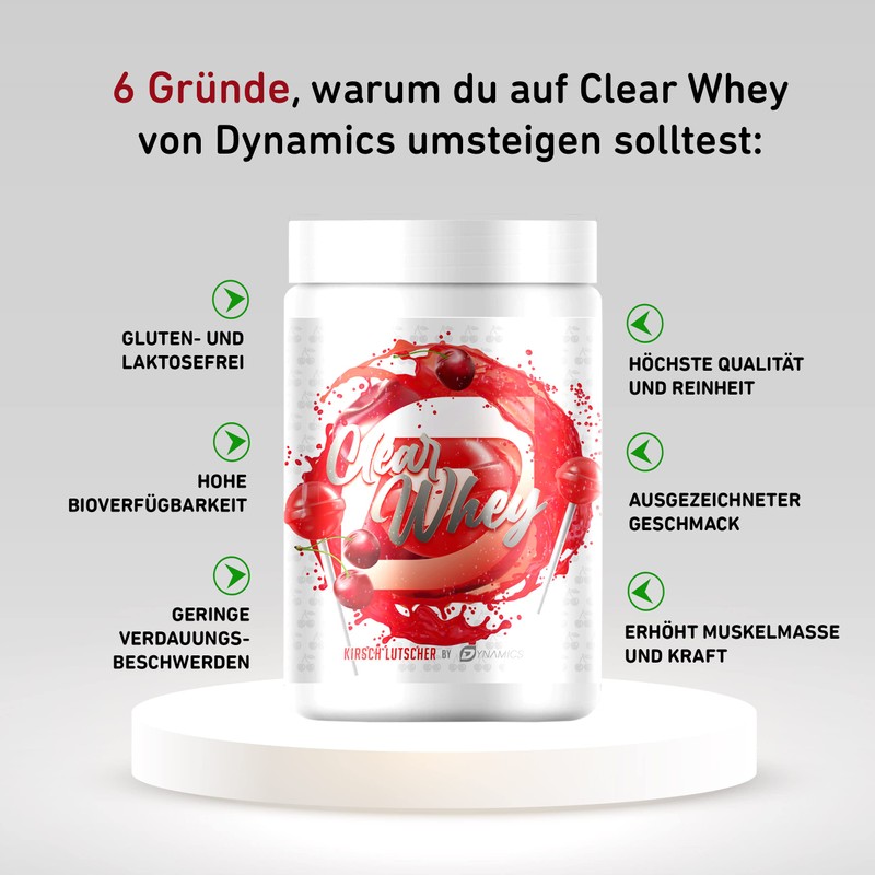 Dynamics Clear Whey Isolate Muscle Growth and Regeneration Easily Digestible