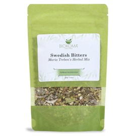 Biokoma Pure and Natural Swedish Bitters Maria Treben's Herbal Mix 100g (3.55oz) In Resealable Moisture Proof Pouch - Herbal Tea, No Additives, No Preservatives, Kosher
