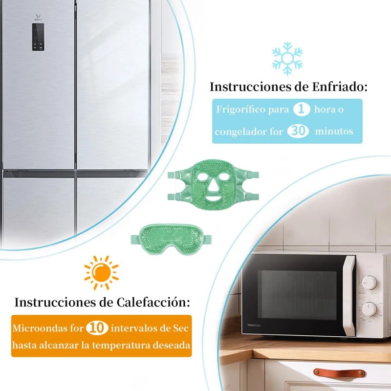 Máscara Dormir Hielo Ojos