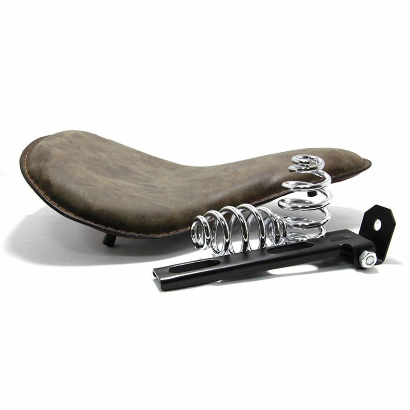 JMTBNO Aged Brown Motorcycle Large Solo Seat For Honda Shadow