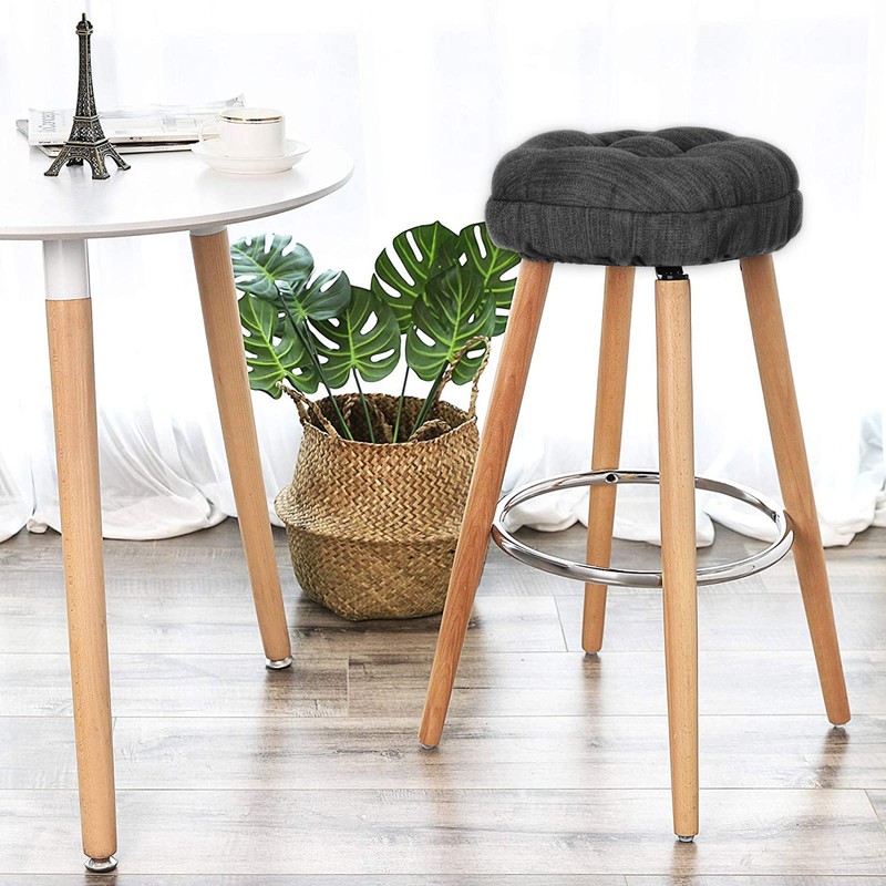 baibu Set of 2 Stool Covers Round, Super Soft Round