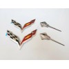 GM 2014-2019 Corvette C7 Chrome Black Front & Rear &