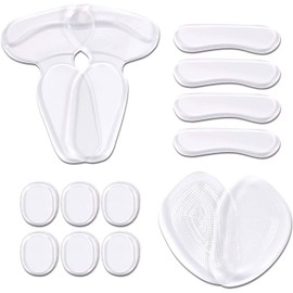 Shoe Blister Prevention Pads, Shoe Pads, Heel and Shoe Blister Prevention Pads, Set of 14 (1. Transparent, 14 Sheets)
