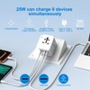 Universal Travel Adapter 25W, International Power Plug Converter with 2500W