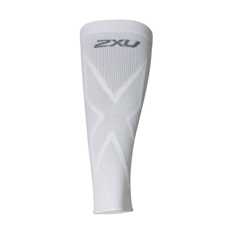 2XU Unisex X COMPRESSION CALF SLEEVES Compression Calf Sleeve White/White