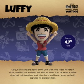 Youtooz One Piece Luffy 4.7", Vinyl Luffy Figure, Collectible Luffy from One Piece by Youtooz One Piece Collection