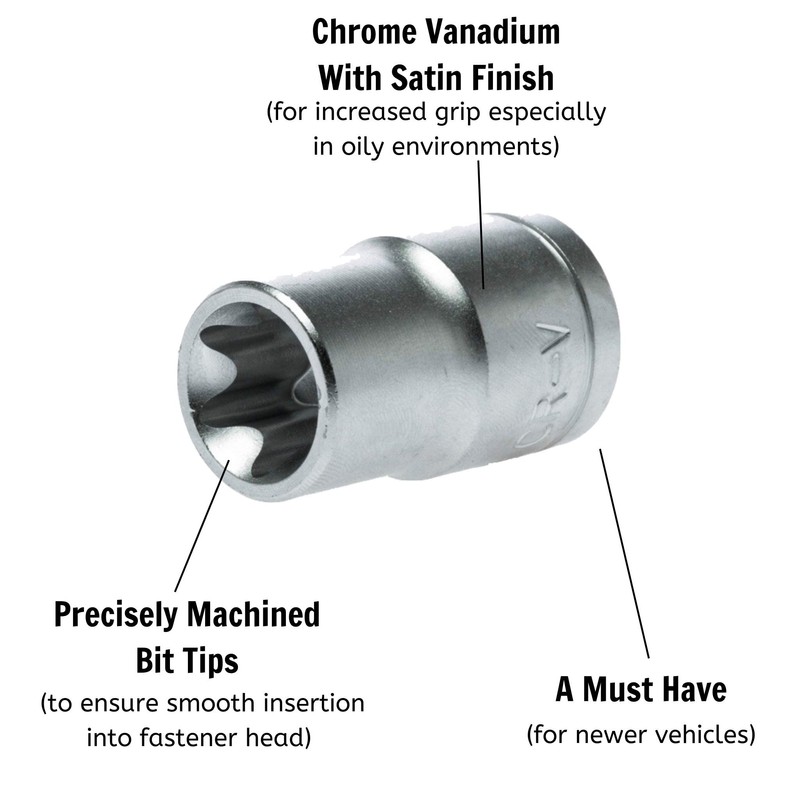 'Tengtools – Metric Socket TX-E 1/4 E4