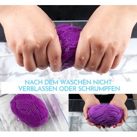 ilauke Crochet Yarn 600 g (12 x 50 g) Wool for Knitting Acrylic Wool Set Series Disposable Hand Knitting Yarn Cotton Yarn for Crochet, Wool for Knitting and Crafts, 12 Colours