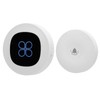 Wireless Doorbell Self Powered 1 Receiver 2 Push Button Battery