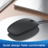 USB 3.0 Wired Slim Mouse, Optical 2.4GHZ USB Desktop Mouse,3