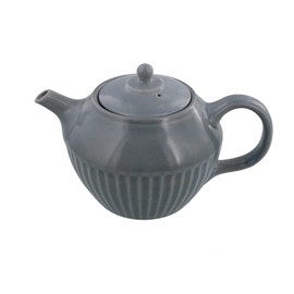 ic-029-02 Tableware East Pot Shogi Stripe 400cc Gray