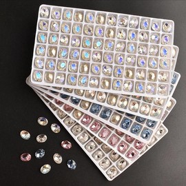 [BOGO] Oval K11 Crystal for Nail & DIY charms Rhinestone for nail and DIY sparkling than K9 gem  Manicure Nail Art Nail Care press on nail Accessory Cutics - Color: 10*8mm Mix, Quantity: 20 Pcs